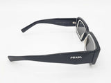 Prada Pr 06ys Symbole Rectangular Sunglasses In Black Sd0925izsa