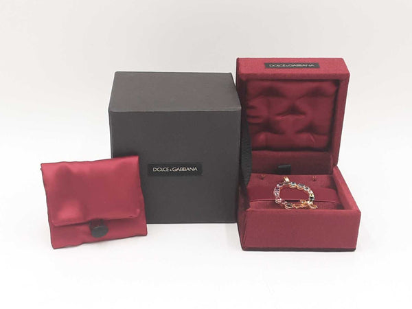 Dolce & Gabbana Q Charm In 18k Yellow Gold & Gemstones 7.1 Grams Fw0325wxzdu