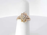 .22 Ctw Diamonds 14k Yellow Gold 4.2 Grams Ring Size 6 Sd0625lersa