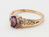 Amethyst 10k Yellow Gold 1.5g Ring Size 6.25 Do0626lxzde