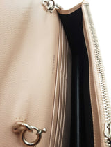 Yves Saint Laurent Grain De Poudre Chevron Envelope Chain Wallet Eb0726prxdu