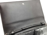 Yves Saint Laurent Ysl Butterfly Cut Out Black Wallet On Chain Do0726wxzde