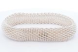 Tiffany & Co. 925 Sterling Silver Somerset Mesh Bracelet 57.9 Grams Eb1124lcrsa