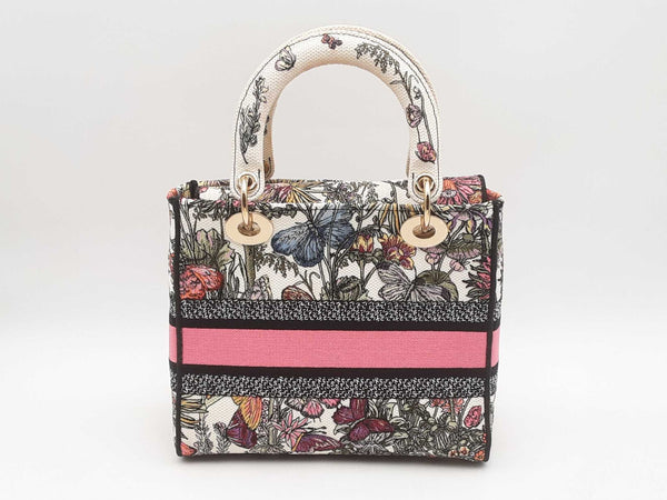 Christian Dior Floral Medium Lady D-lite Bag Sd0925lrzxsa