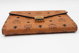 Mcm Visetos Cognac Wallet With Chain Eb1225lrxdu
