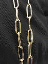18k Yellow Gold Paperclip Link Chain Necklace 3 Grams 18 Inch Fw0826oprdu