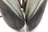 Burberry Olive Green Leather & Mesh Sneakers Size 41 Eb0526crsa