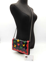 Yves Saint Laurent Ysl Butterfly Cut Out Black Wallet On Chain Do0726wxzde