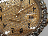 Rolex 36mm Datejust Aftermarket Diamonds Dial Two Tone Steel Watch Do0326pxzxde