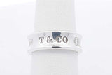 1997 Tiffany & Co. 1837 Sterling Silver Band Ring 7.3 Grams Size 6 Eb1125rxdu
