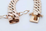 10k Yellow Gold Cuban Link Bracelet 88.2 Grams 8 Inch Eb0626pcxzde