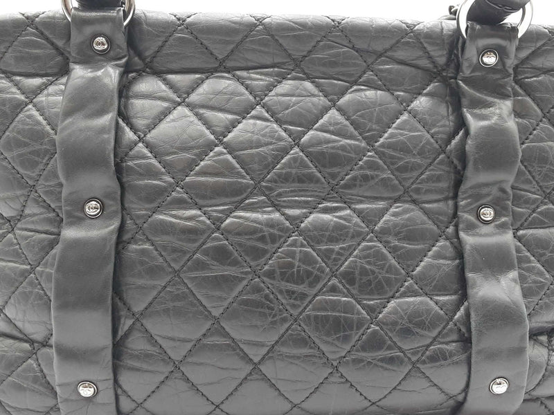 Chanel Lady Braid Tote Bag In Black Aged Calfskin Fw0425cxzdu