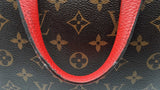 Louis Vuitton Retiro Handbag In Monogram Coated Canvas & Red Leather Fw0625wzxdu