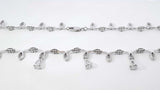 0.84 Cttw Diamond & 14k Gold Crystal Teardrop Necklace 21.6g 17.5in Fw0326lrzxdy