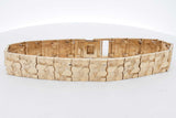 10k Yellow Gold Nugget Bracelet 29.5 Grams 8 Inch Eb0826lcxzsa