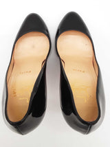 Christian Louboutin Black Patent Leather Heels Size Eu 38 Do0826lrxde
