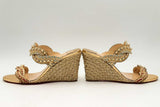 Christian Louboutin Rope Normandie Wedge Sandals Size 40 Eb0924crsa