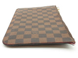 Louis Vuitton Pochette Brown Damier Ebene Coated Canvas Pouch Do0926oxzde