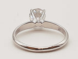 1.00 Carat Lab Grown Round Diamond 14k Wg 2.3g Ring Size 5.5 Do0326pxzde