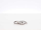 0.59 Cttw Diamond & 10k White Gold Swirl Pendant 1.7 Grams Fw0126lsrdu