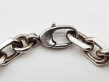 Gucci Gg Interlocking 0.925 Silver 19.7g Cable Chain Bracelet Size 18/ L 7 In Do0424lxzde