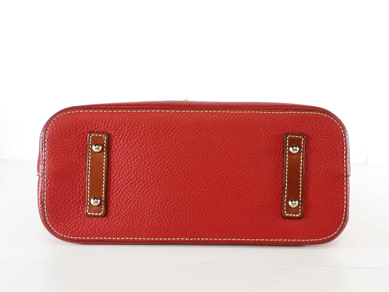Dooney & Bourke Brielle Tote Bag In Red Pebbled Leather Fw1025wxde