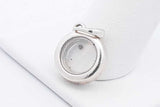 Pandora 925 Sterling Silver Floating Locket Pendant 4.1 Grams Eb1224wsa