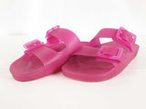 Balenciaga Pink Rubber Mallorca Slide Sandals Size 40 Sd0525lrzde