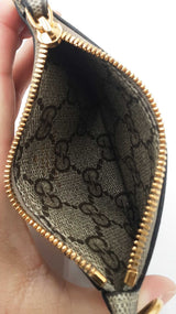 Gucci X Balenciaga Gg Supreme Monogram Logo Card Case With Strap Fw0526oordu