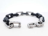 Louis Vuitton Monogram Chain Bracelet In Stainless Steel Size M Fw0526lrxdu