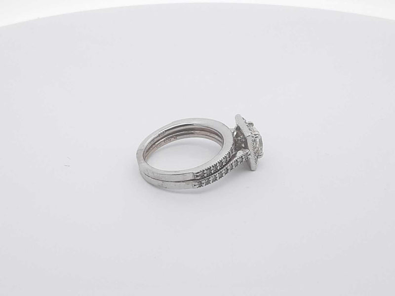 1.10ctw 14k White Gold 6.1 Grams Ring Size 6 Sd0525srzsa
