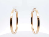 14k Yellow Gold Classic Hoop Earrings 6.1 Grams Fw0326wxzdu