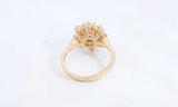 18k Yellow Gold Diamond Cluster Ring Size 5.5 4.41 Grams Eb0324lorsa