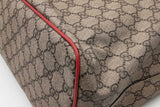 Gucci Gg Supreme Coated Canvas Embroidered Floral Tote Bag Eb0526clrsa