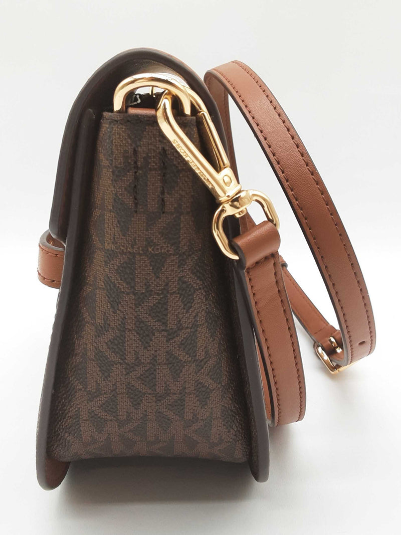 Michael Kors Emilia Brown Signature Crossbody Bag Do0425wrde