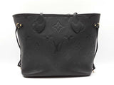 Louis Vuitton Neverfull Mm In Black Monogram Empreinte Leather Fw0726crxdu