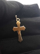 14k Yellow Gold Rosary-style Mary & Crucifix Necklace 5.4g 17 Inch Fw0826wszdu