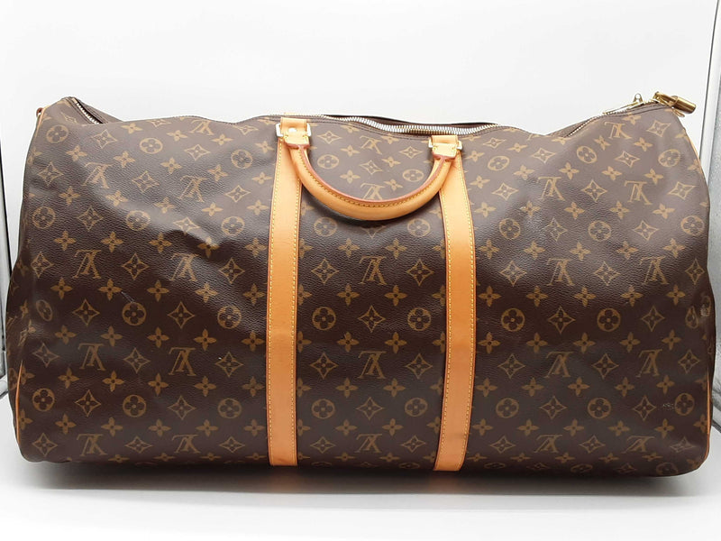 Louis Vuitton Keepall Brown Monogram Coated Canvas Duffle Bag Do1224rxzde