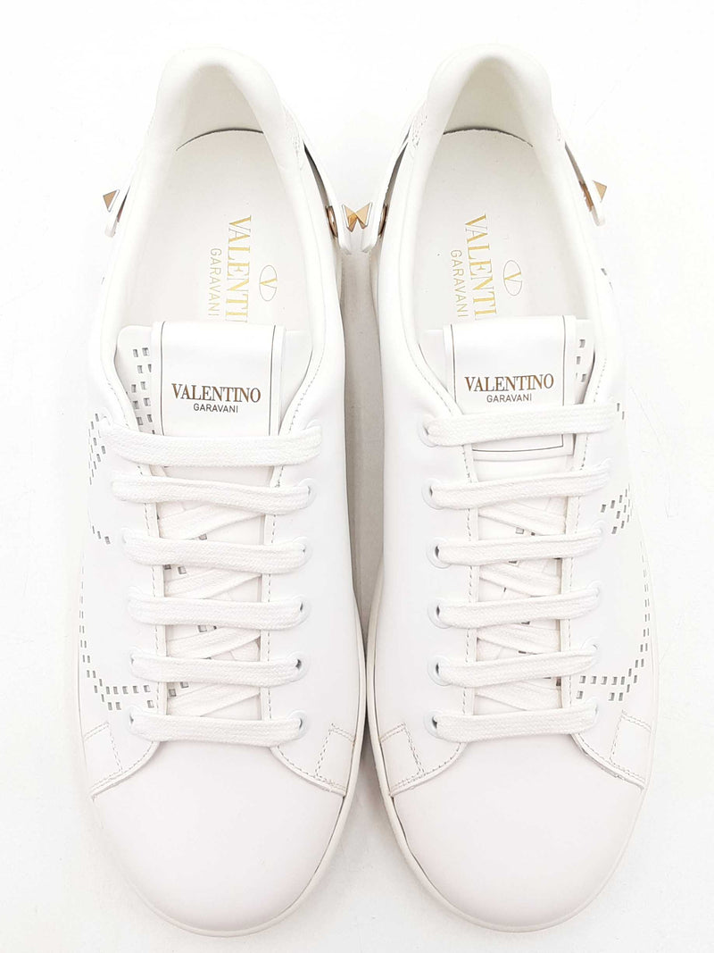 Valentino Garavani Calfskin Backnet Sneakers Size 38 Sd0825crdu