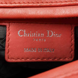 Christian Dior Lambskin Cannage Lady Dior Coral Hand Bag Sd0725lozxdu