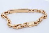 Tiffany & Co. Makers 18k Yellow Gold Id Chain Bracelet 67.4g 8.5 In Eb0526prxzdw