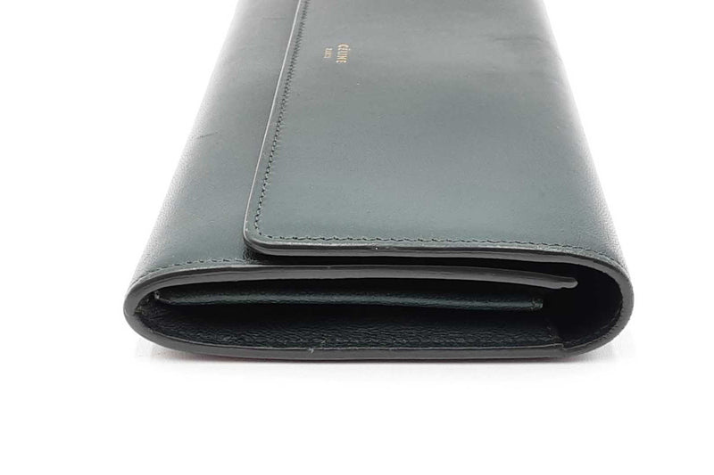 Celine Lambskin Emerald Green Wallet Eb1124lxzdu