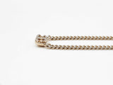 Chanel Cubic Zirconia Cc Cuban Link Necklace 18 Inch Fw0925wxzdu