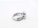 1.98 Cttw Diamond & 14k White Gold Bridal Set 6 Grams Size 5 Fw0125lzxdu
