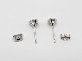 1.12 Cttw Lab Grown Diamonds 14k White Gold 0.8g Stud Earrings Do0726orxde