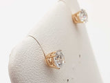 1.07 Cttw Lab Grown Diamonds 14k Yellow Gold 1.0g Stud Earrings Do0326orxde