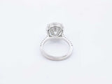 8.65 Cttw Lab Grown Diamond & 18k White Gold Ring 5.9 Gram Size 6.5 Fw0524wcrxdu