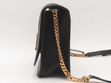 Versace Virtus Leather Black Handbag Aa0525wxzsa