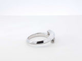 0.45 Cttw Diamond Bypass Ring In 18k White Gold 7 Grams Size 6.75 Fw0626errdu