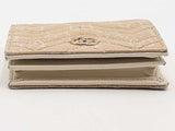 Gucci Gg Marmont Quilted Canvas Jacquard Leather Wallet Beige Aa0426lzxsa
